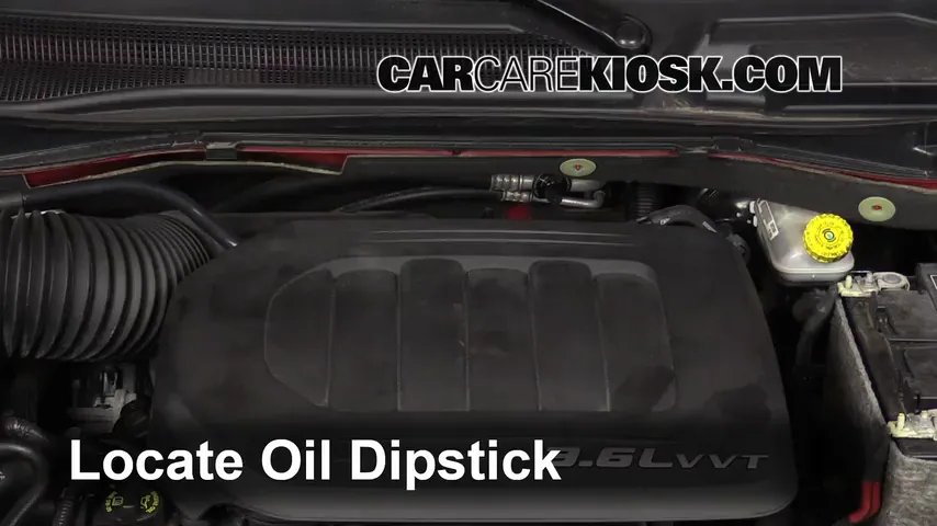 2013 Dodge Grand Caravan SXT 3.6L V6 Huile Vérifier le niveau de l'huile